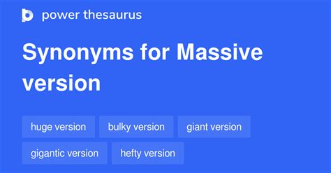 massive version.